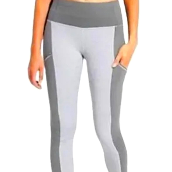 Athleta Pants - Athleta Fleece Lined Powerlifting 2 Toned Heather Grey Leggings Women’s‎ XS